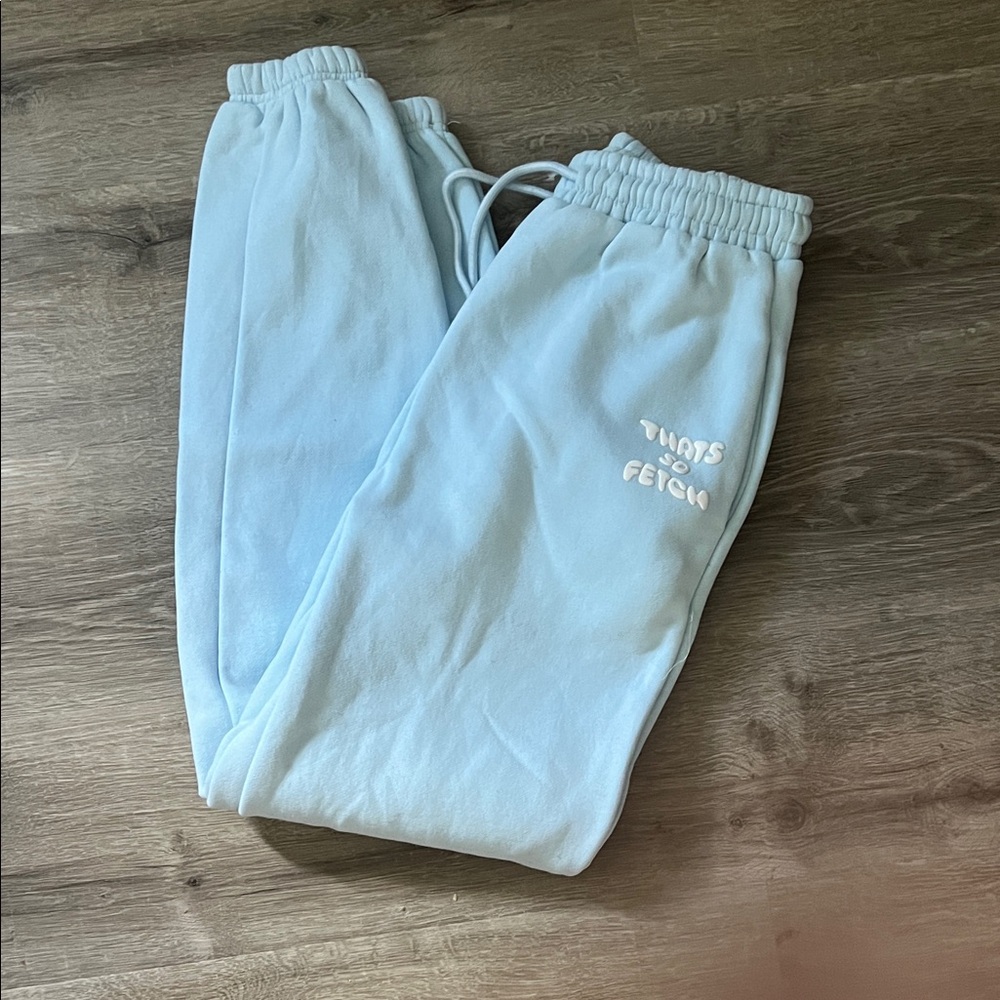 Women’s THATS SO FETCH light blue sweatpants